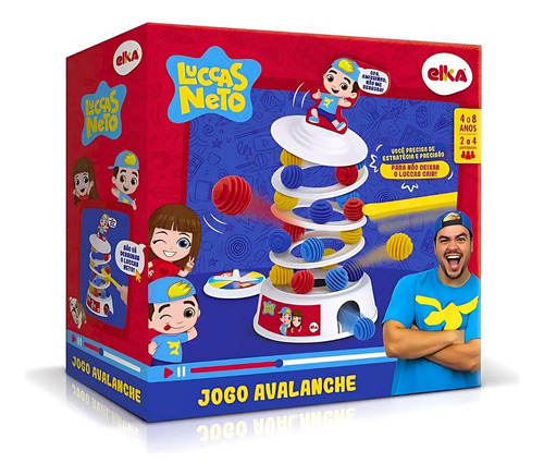 Jogo Avalanche Torre De Bolinhas Instáveis Luccas Neto Elka