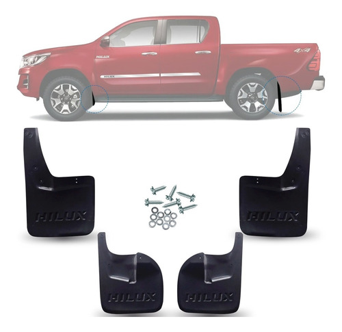 Jogo Parabarro Lameiro Toyota Hilux 2016 2017 4 Peças