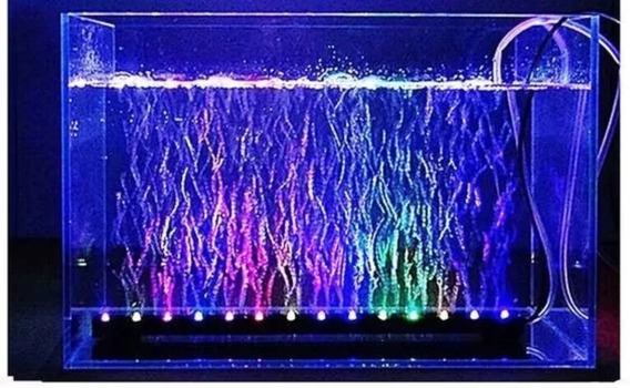 Cortina De Bolhas Luminosa Aquários Bi-volt Leds Cores 69cm | Parcelamento  sem juros