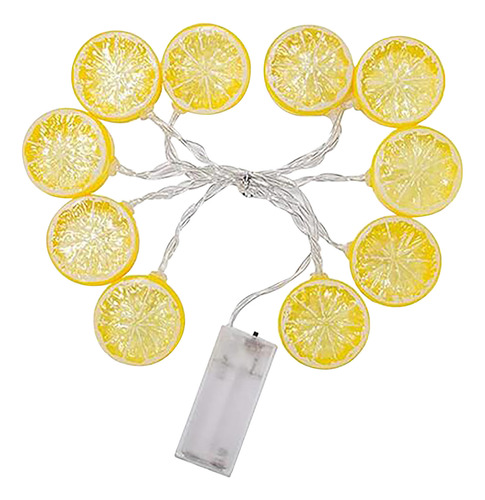 Cadena De Luces Led Decorativas Con Forma De Limón, Alimenta