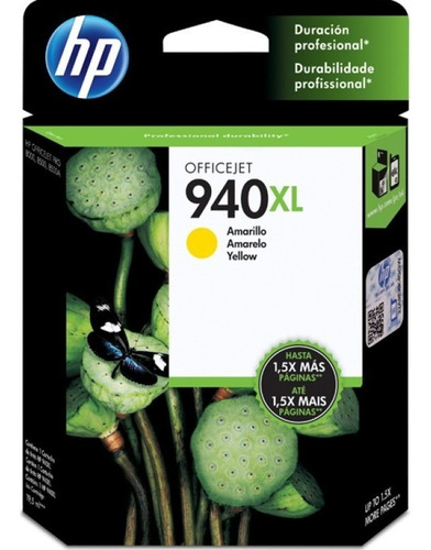 Cartucho de tinta Hp 940xl color amarillo
