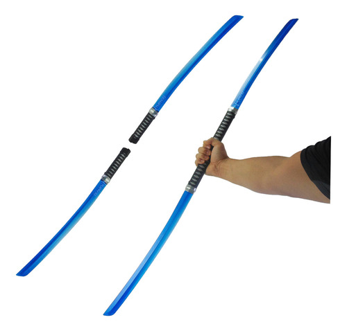 Espada De Brinquedo Katana Dupla Sabre Conecta Ninja Bastão