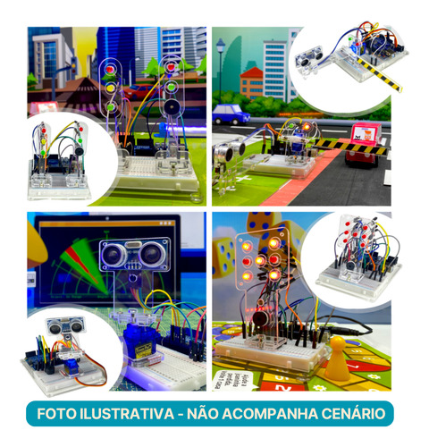 Kit Uno Sem Arduino Com Projetos Tutorial Completo Iniciante