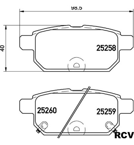 Balatas Disco  Trasera Para Suzuki Nueva Vitara   2013