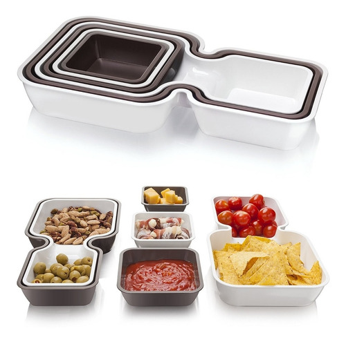 Copetinero Vacuvin Apilable Dip Serve & Stack Tienda Pepino Tomorrows Kitchen Picada