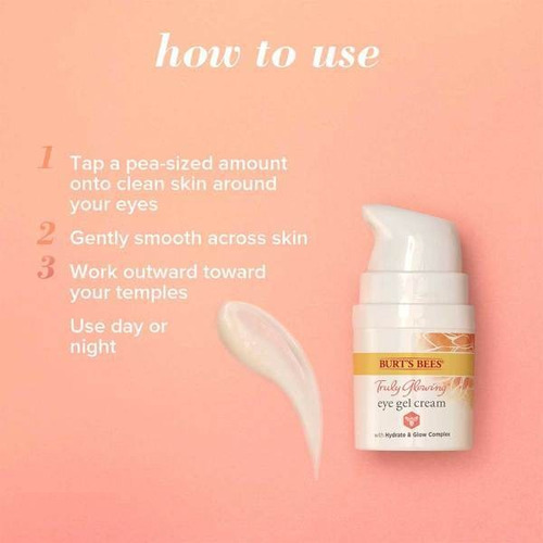 Imagen 4 de 5 de Crema De Ojos En Gel Burt's Bees Truly Glowing 14,1 Gr