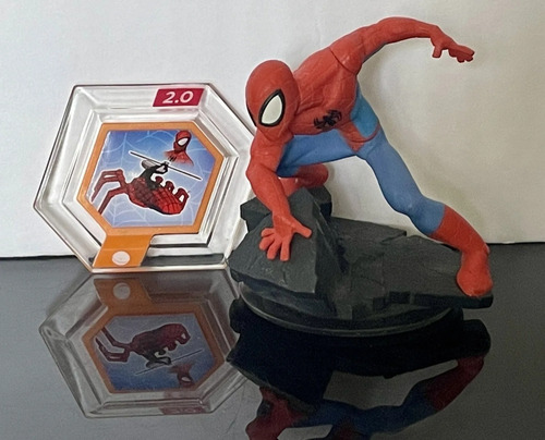 Disney Infinity Hombre Araña Y Disco De Poder Spiderman 