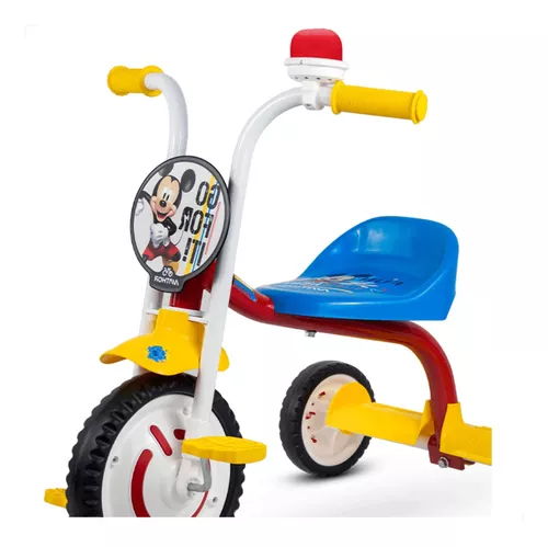 Motoca Triciclo Infantil Mickey Suporta Até 21kg Com Buzina Nathor