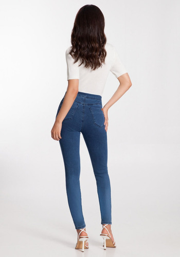 Calça Jeans Fit For Me Sem Zíper Cinturamédia Lunender 47738