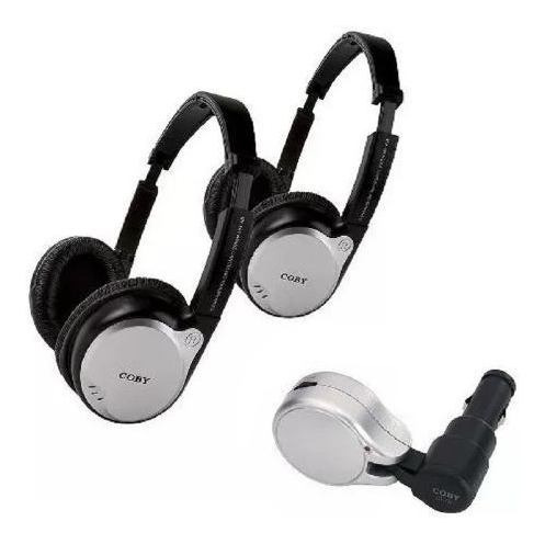 Coby Cv870 Kit Veicular Portátil Fm 2 Fones De Ouvido S/ Fio