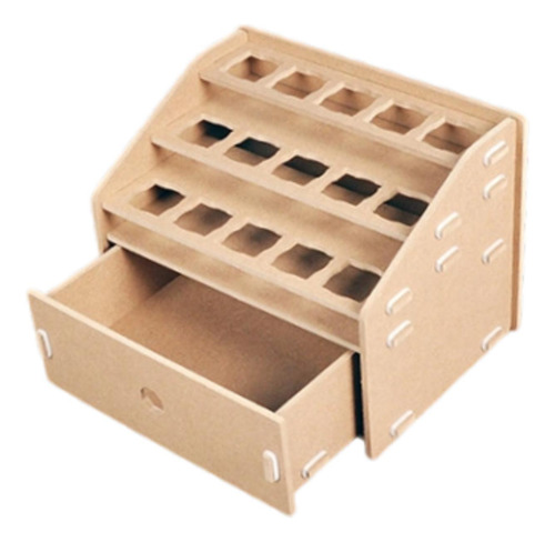 Organizador De Pintura Modelo De Madera Organizador,