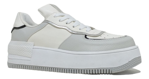 Imagen 2 de 6 de Zapatillas Praga Blanco/gris