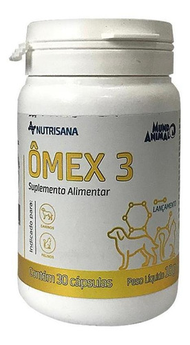 Omex 3 Nutrisana 30 Capsulas - Mundo Animal