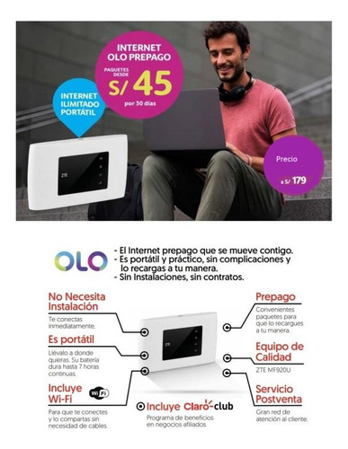 Internet Olo Portátil - Mantente Conectado A Donde Vayas