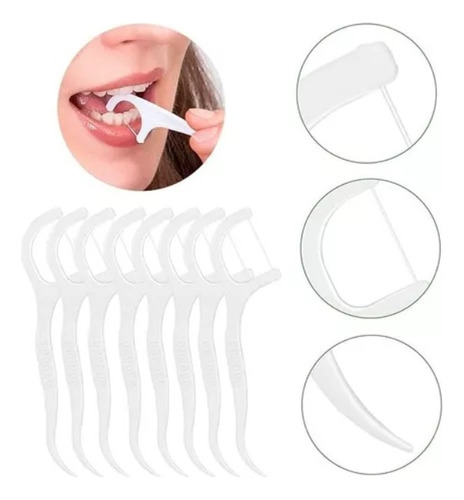 360 Palillo De Hilo Dental Para Higiene Oral Limpieza Diaria