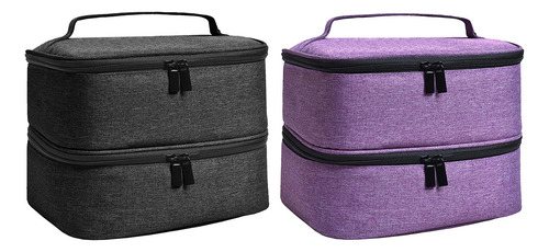 Bolsa Organizadora De Esmalte De Uñas De Doble Capa Bolsa