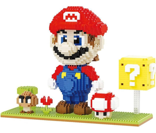 Rompecabezas Súper Mario Bros,toad,goomba,con Cubo 3d Bloque