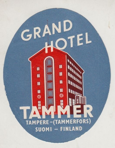 Finlandia Antiguo Luggage Grand Hotel Tammer Tampere Suomi