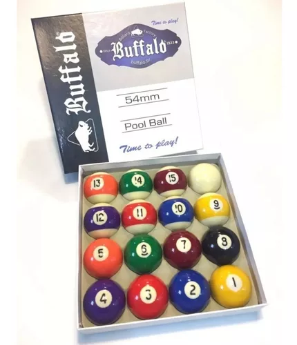 Jogo De Bolas De Bilhar / Sinuca Buffalo Faixada 50mm