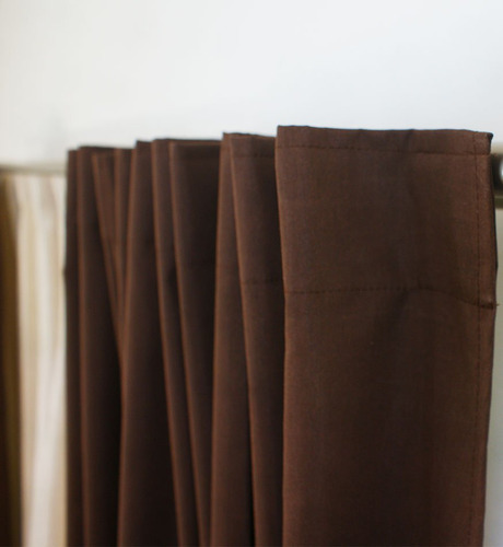 Cortina Blackout Textil Sistema Para Riel 1.90 Alto Vison / Marron