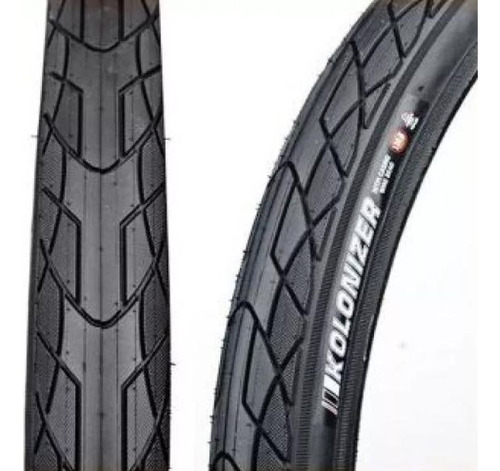 Roda de bicicleta Kenda Kolonizer K1112, cor preta, 700" de diâmetro x 38" de largura - pacote x 2 unidades