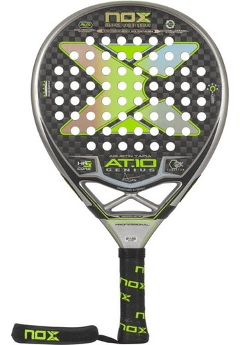 Paleta De Pádel Nox At10 Genius Arena 2021 Color Gris/verde