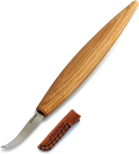 Cuchillo De Curva Larga Para Tallado En Madera 