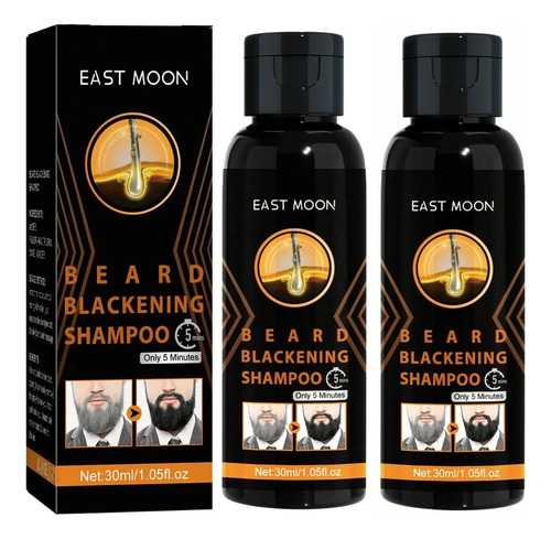 2 Champú Natural Para Oscurecer La Barba C Guys, Para Oscure