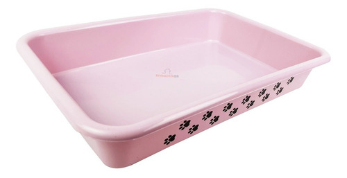 Caixa De Areia 6l Para Gato Necessidades Banheiro Pet Rosa