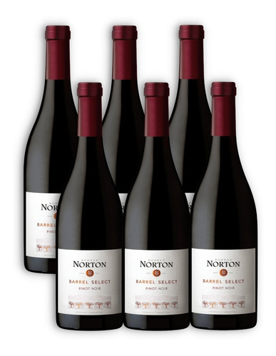 Vino Norton Barrel Select Pinot Noir Caja X6u 750ml Mendoza