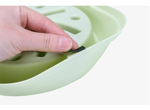 Plato Para Comer Lento Para Perro Color Verde