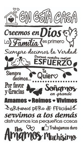 Frases Decorativas Adhesivas Vinilo Hogar Empresas