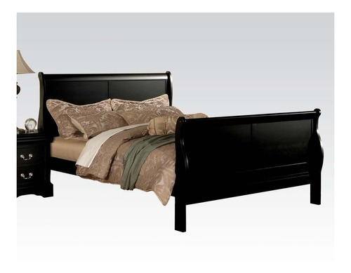 Cama Queen En Madera Color Negro Por Acme Furniture