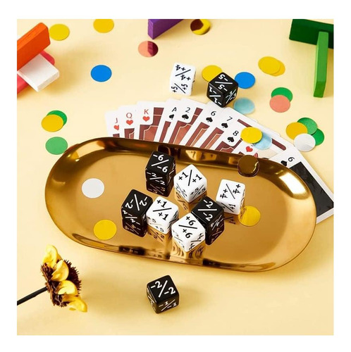 Dice Counter Rol Juega Rpg, Dnd, Mtg White Y Dice
