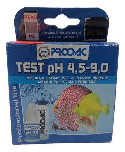 Prodac Test Ph 4.5-9 Acuario Peces Pecera