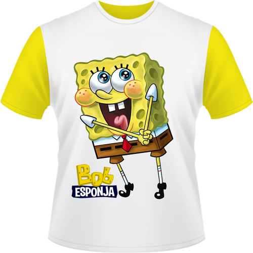 Camiseta Infantil Personagens Bob Esponja