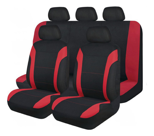 Funda Asiento Deportivo Negro/rojo Ds