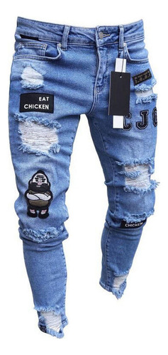 Vaqueros Pitillo De Elastano Y Lycra Para Hombre