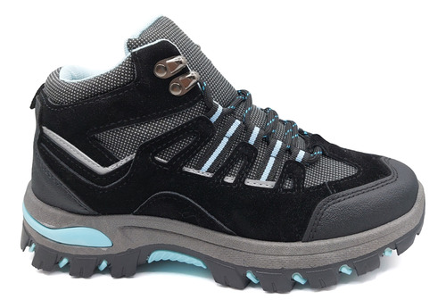 Botines De Trekking Mujer Cómodos Invierno Bototos Dama Turq