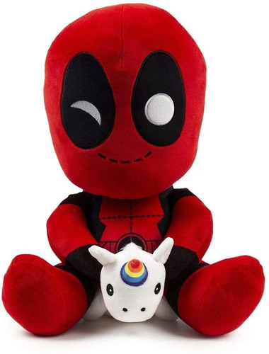 Peluche Deadpool Con Unicornio Marca Kidrobot Hugme