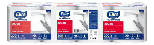 Toalha De Papel Rolo 8x200 Fs Plus - Elite Professional