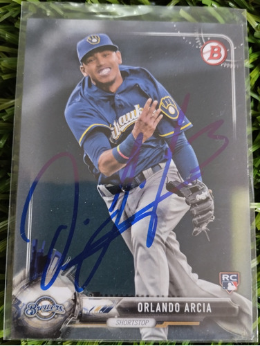 2017 Topps Orlando Arcia #41 Autografiada 