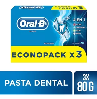 Crema Dental Oral B Complete 4 En 1 X3u X66ml