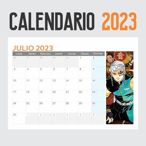 Imagen 7 de 9 de Calendario 2023 Anime One Piece, Chainsaw Man, Etc Animeras
