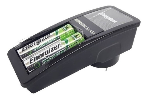 Cargador Energizer Mini Aa Aaa + 2 Pilas Recargables Aa Nox