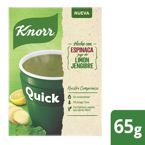 Sopa Quick Knorr Espinaca 5 Sobres