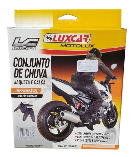 Kit Capa Chuva + Calça 100% Impermeavel Motoqueiro /motoboy 