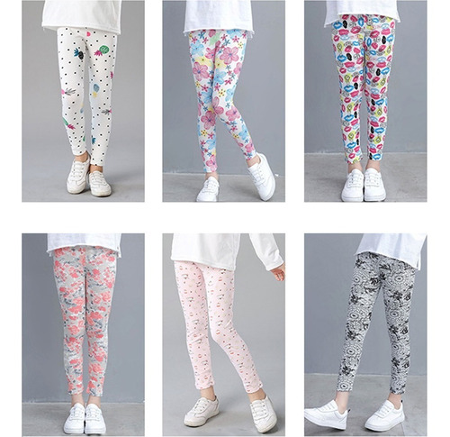 Leggins Para Niñas, 100% Algodon