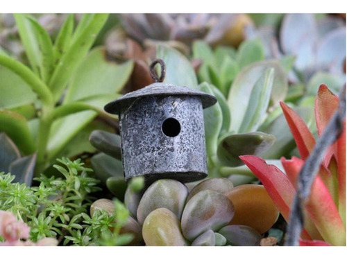 Mini Modelo De Jaula De Pájaros Con Soporte De Pies Para