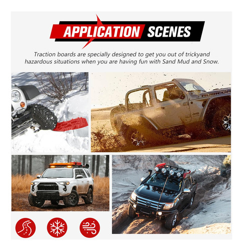 Tablas De Tracción Offroad Fieryred, Tablas De Recuperación